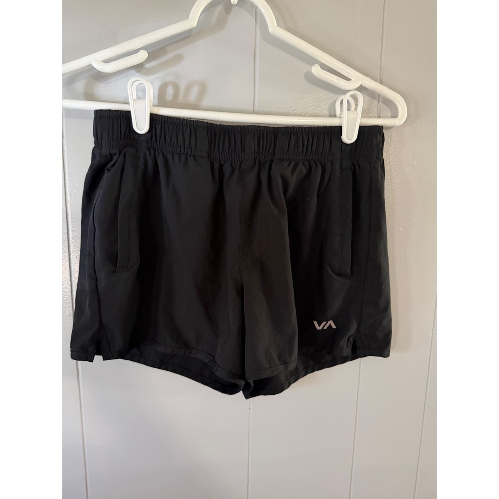 RVCA Black Athletic Running Shorts